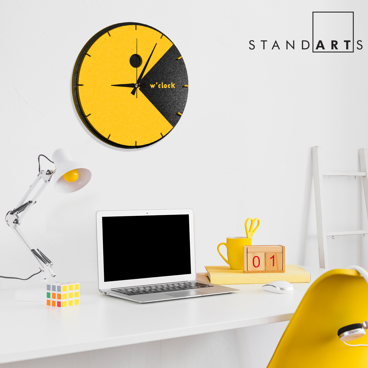 W’clock Dekoratif Duvar Saati - Pacman