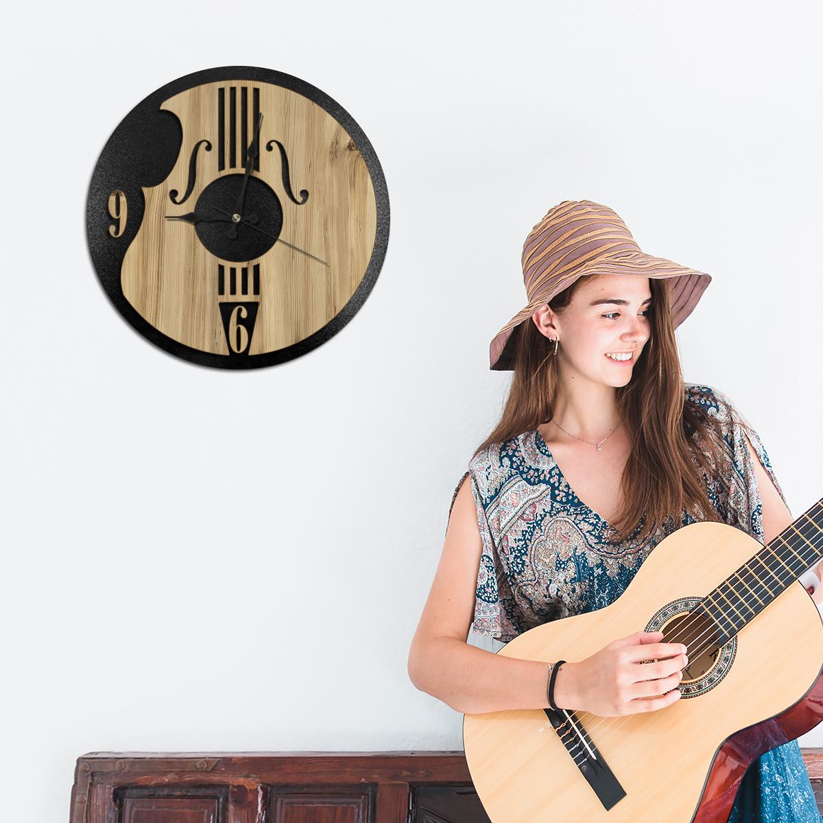 W’clock Dekoratif Duvar Saati - Gitar