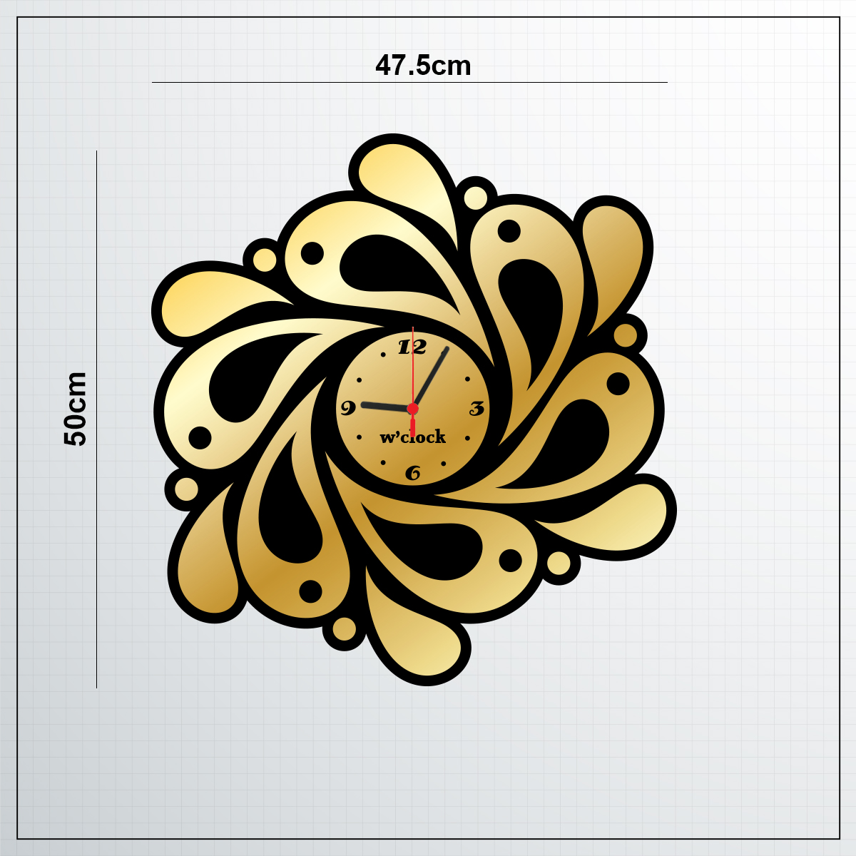 W’clock Dekoratif Duvar Saati