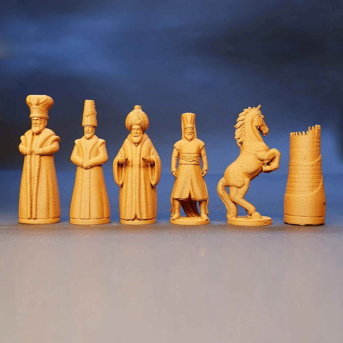 Osmanlı Temalı 3D Baskı Satranç Seti
