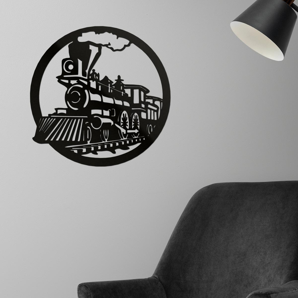 Ahşap Tablo - Tren