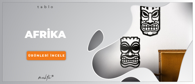 Afrika Maske Temalı Tablolar